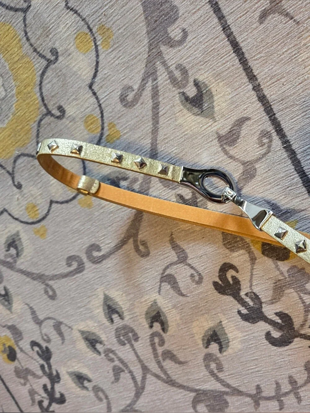 Silver Stud Adj Belt L/XL